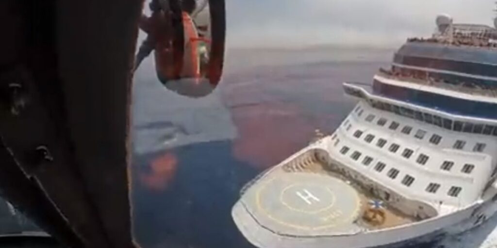 Celebrity Eclipse helicopter rescue