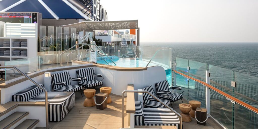 Celebrity Beyond's lounge deck