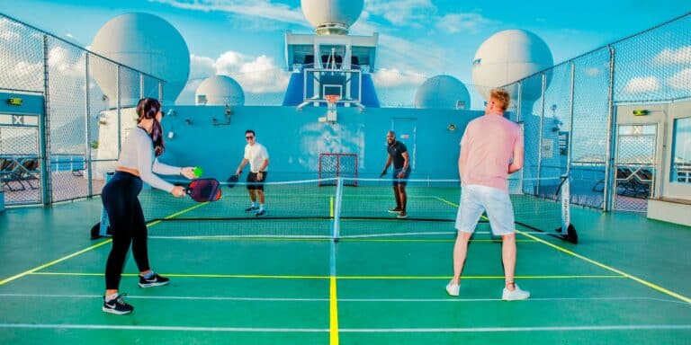 Pickleball on Celebrity Cruises ship
