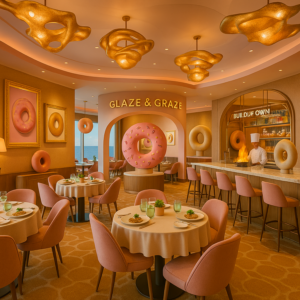 Krispy Kreme cruise ship cabin