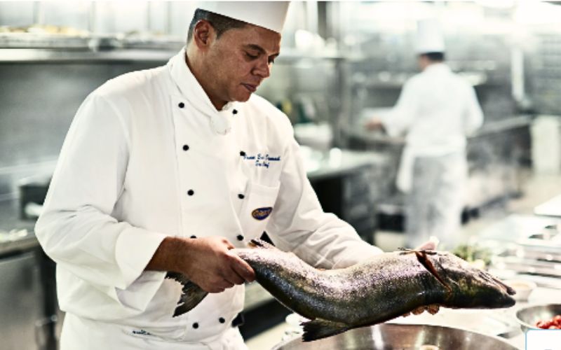 Chef Fish Cooking from Catch -  North to Alaska