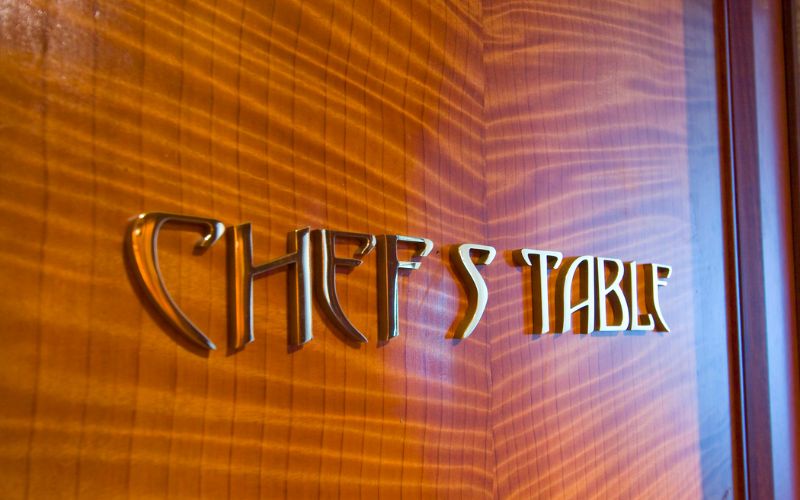 Chef's Table signage