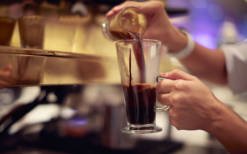 Coffee on Nieuw Statendam cruise ship