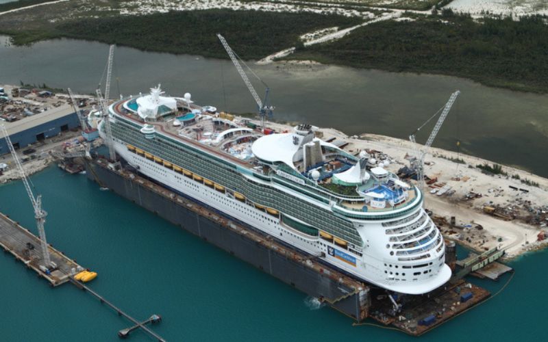 Freedom of the Seas under construction