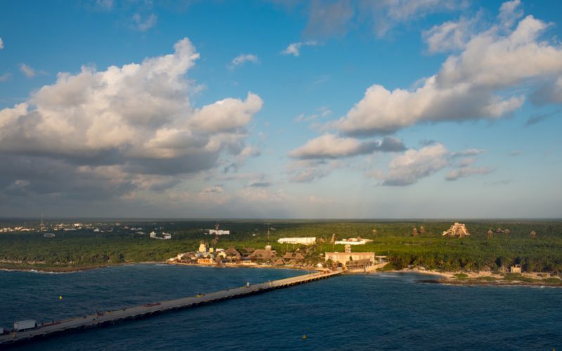 Costa Maya cuise port sunset