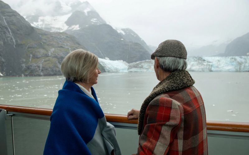 Couple in HAL ship - Glacier Bay