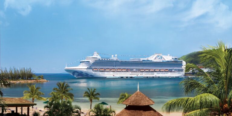 Crown Princess in the Caribbean from Barbados