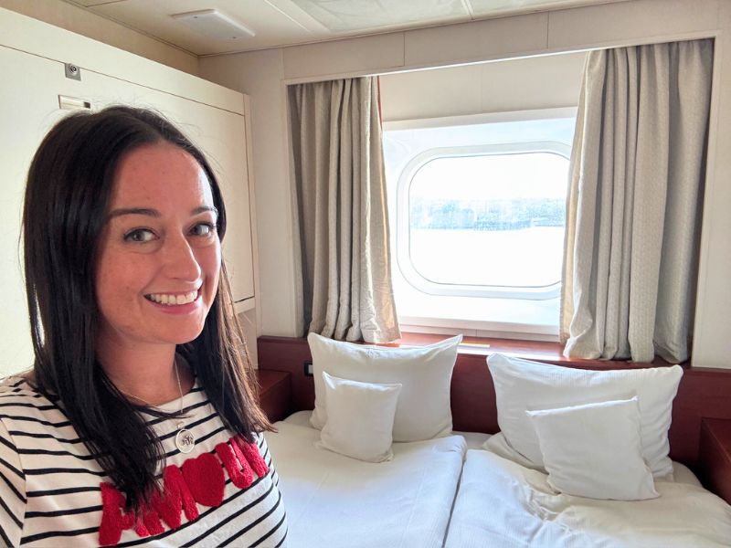 Cruise Mummy in outside cabin