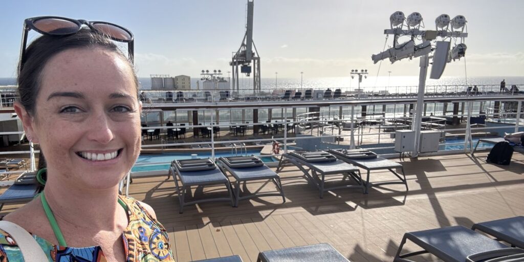 Cruise Mummy on Marella Explorer Pool Deck