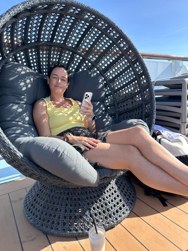 Cruise Mummy using wifi on Marella cruise