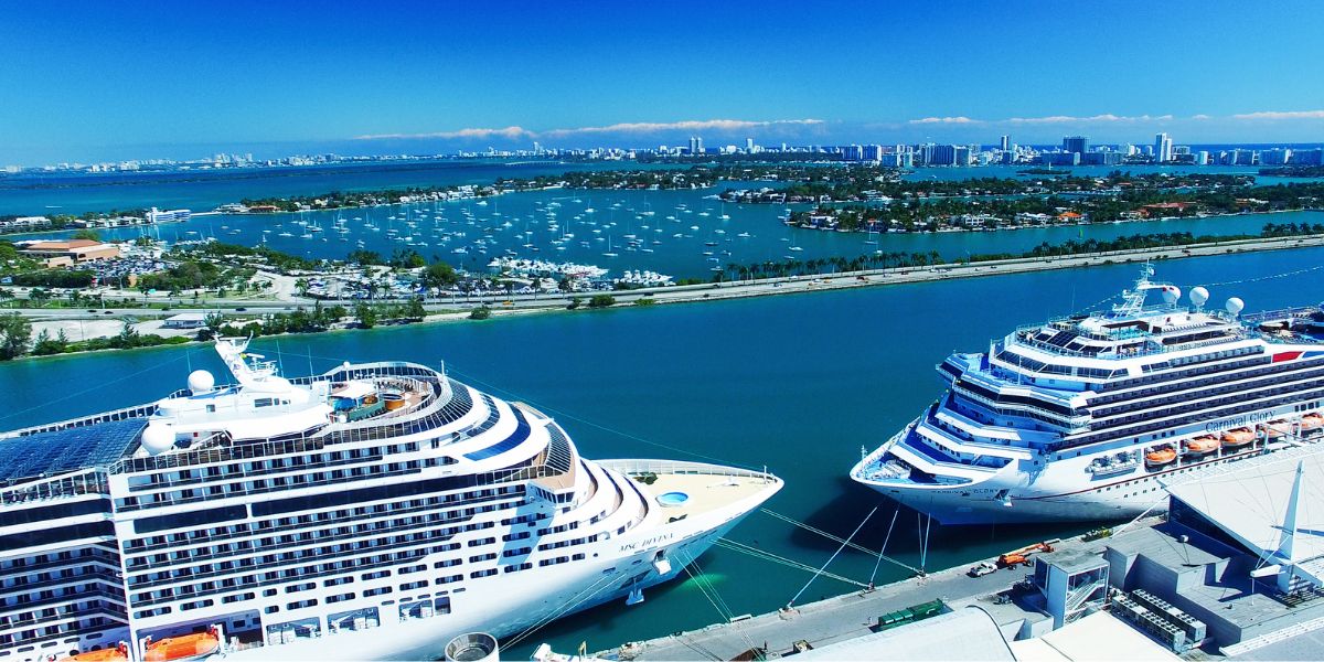 Cruise Ships in Miami Port