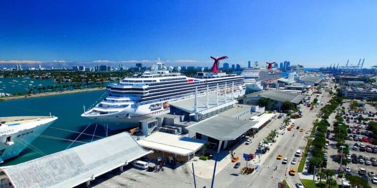 Cruise Ships in Miami Port