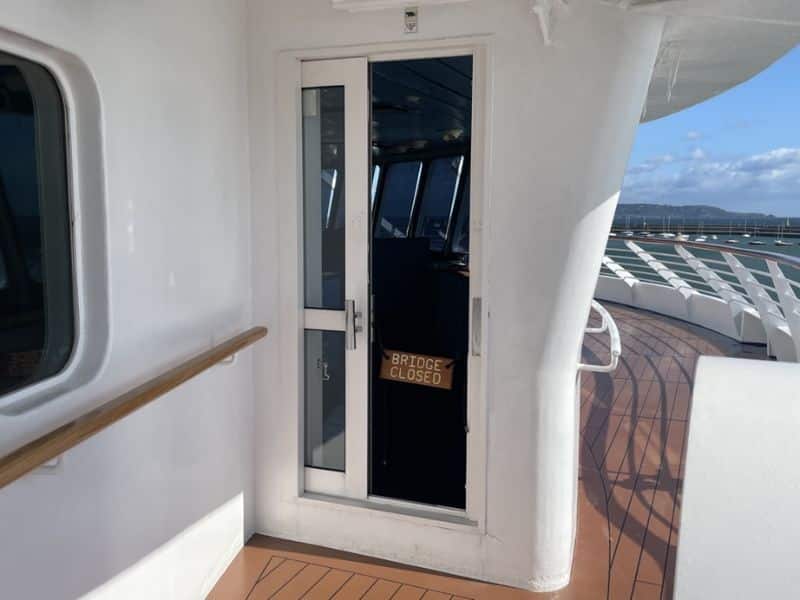 Cruise ship bridge closed on Windstar Star Legend