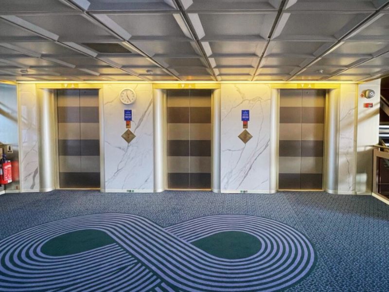 Cruise ship elevators