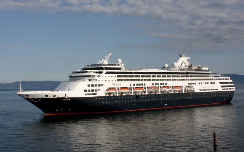 Cruiseskipet Ryndam i Trondheim sommeren 2014