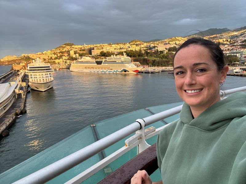 View of Funchal from cruise ship