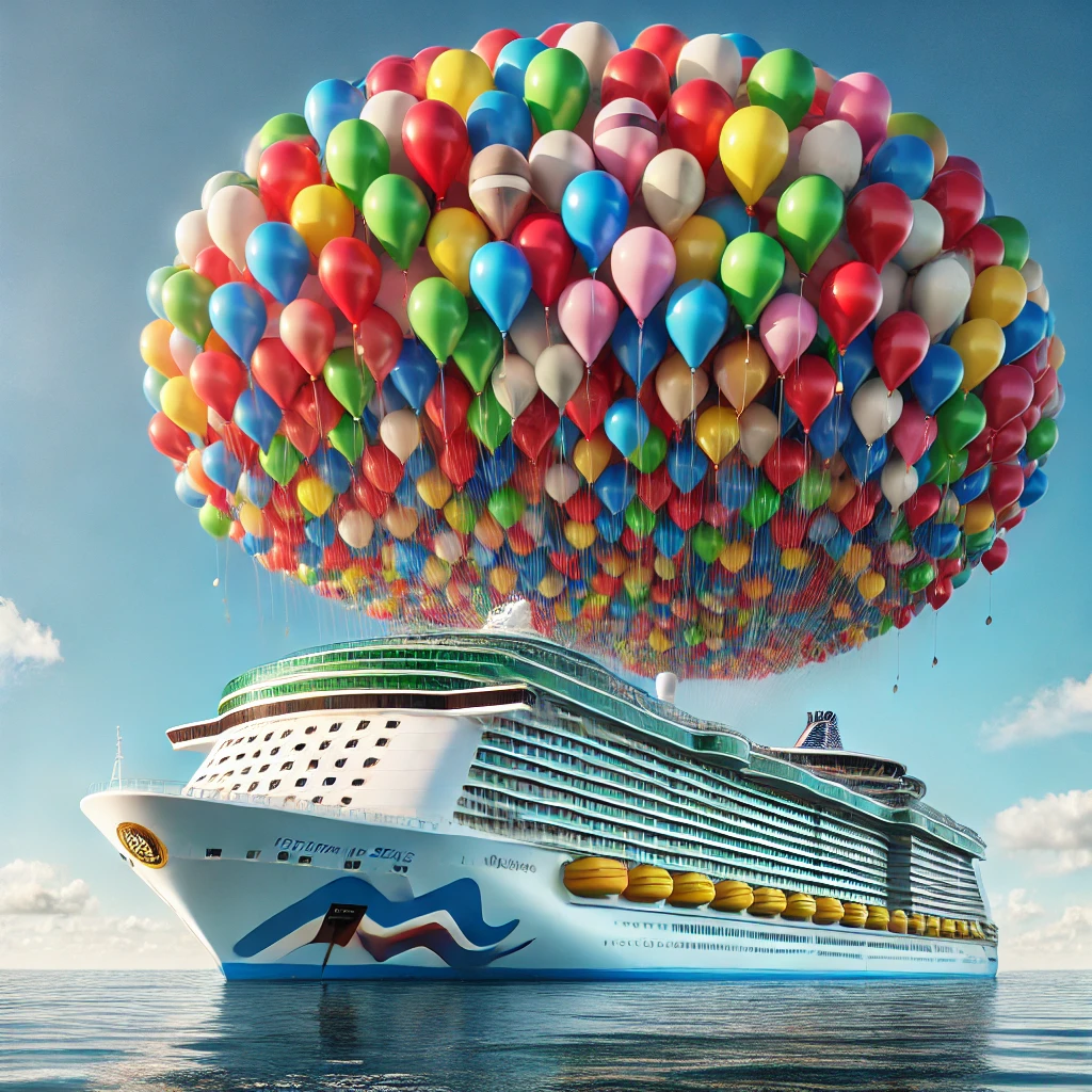 ship with helium balloons