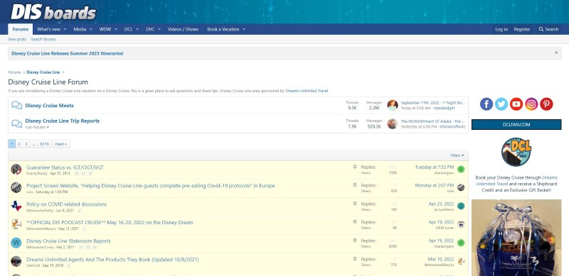 DIS Boards Disney Cruise Line Forum