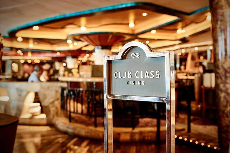 Princess Cruises Club Class Dining Area