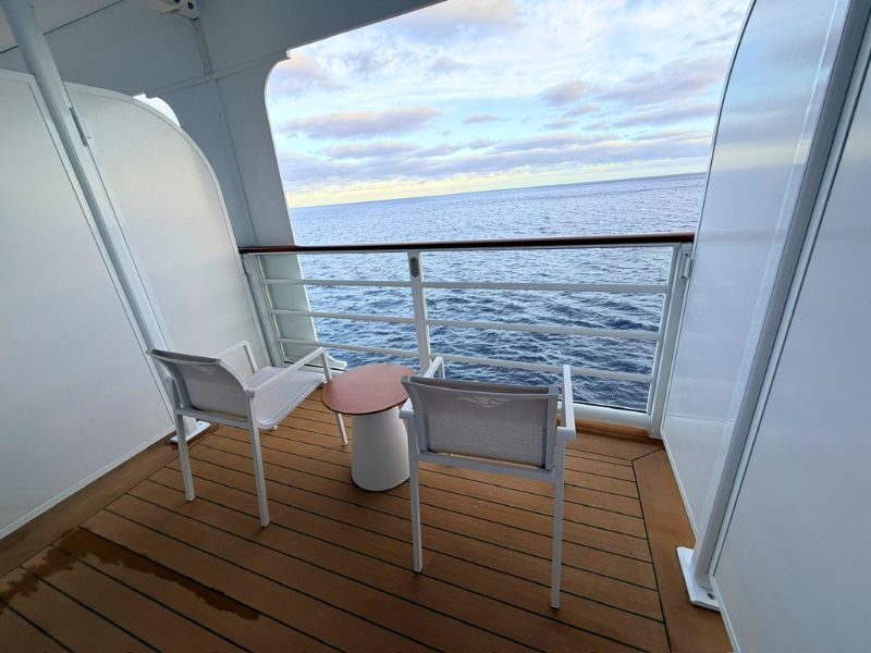 Larger than average balcony on the Destiny