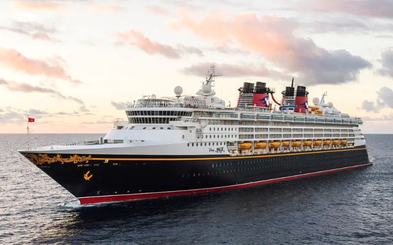 Disney Magic sailing at sea