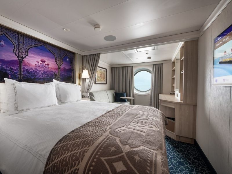 Disney Treasure Deluxe Family Oceanview Stateroom