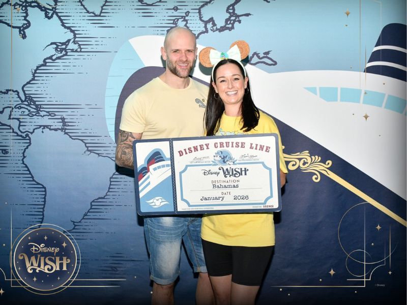 My husband and i boarding the Disney Wish without kids