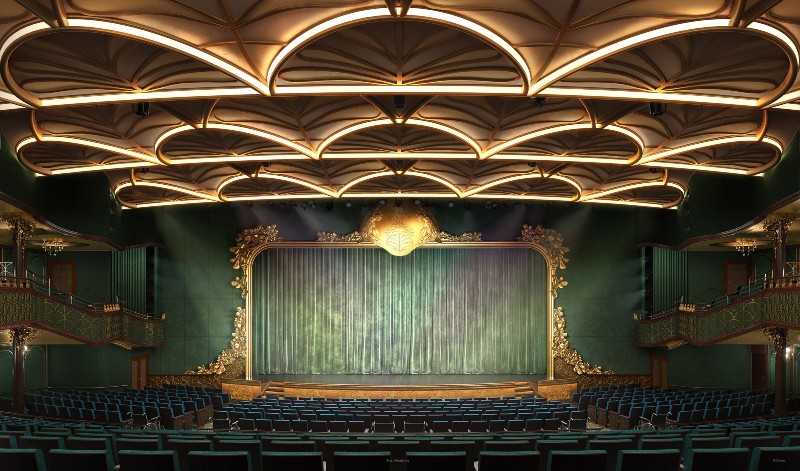 The Walk Disney Theatre on Disney Wish