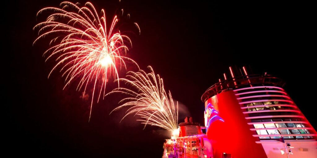 Disney Cruise fireworks 