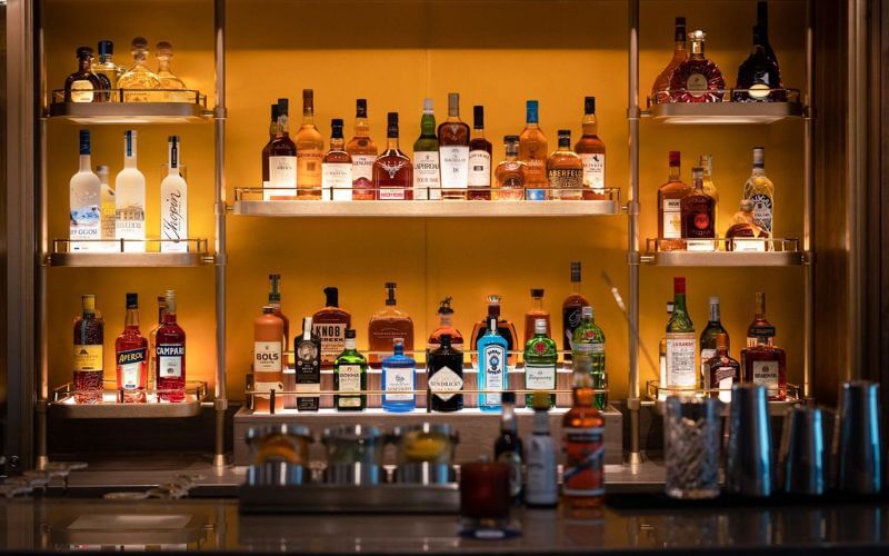 bar on cruise ship