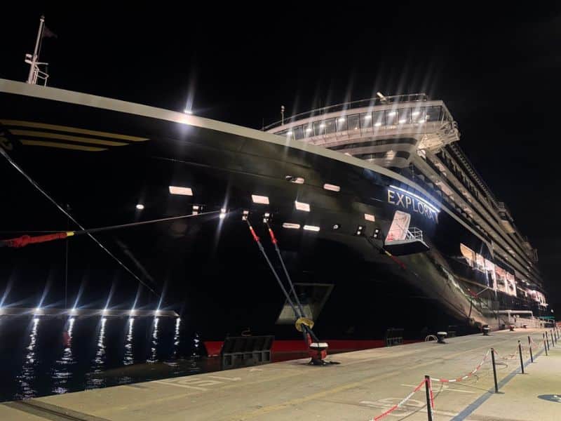 Explora II at night