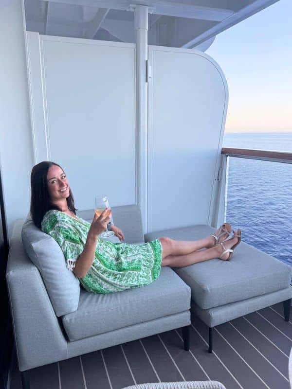 Cruise Mummy on Balcony on Explora II