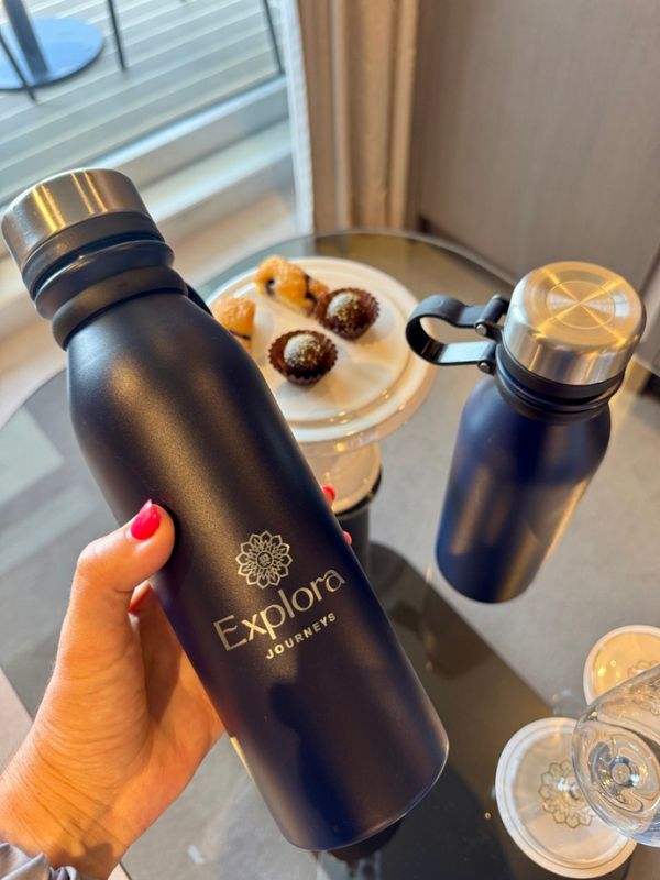 metal water bottle