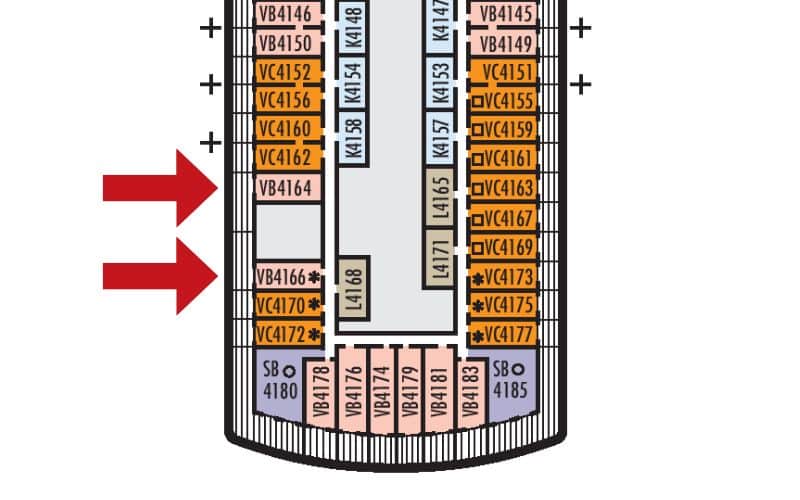 Extended Balcony Rooms on MS Oosterdam