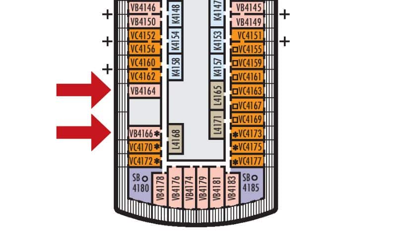 Extended Balcony Rooms on MS Zuiderdam