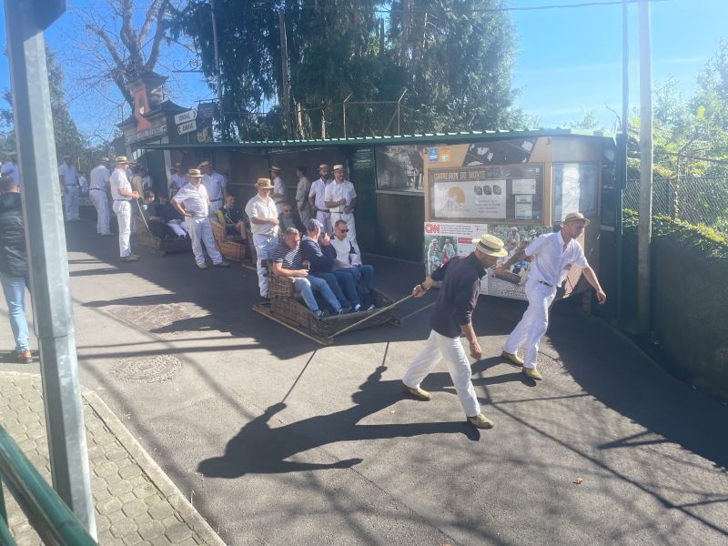 Funchal Madeira wicker toboggan