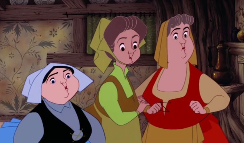 Flora, Fauna and Merryweather from Sleeping Beauty