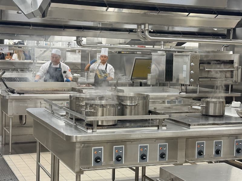 Galley tour on Legend of the Seas