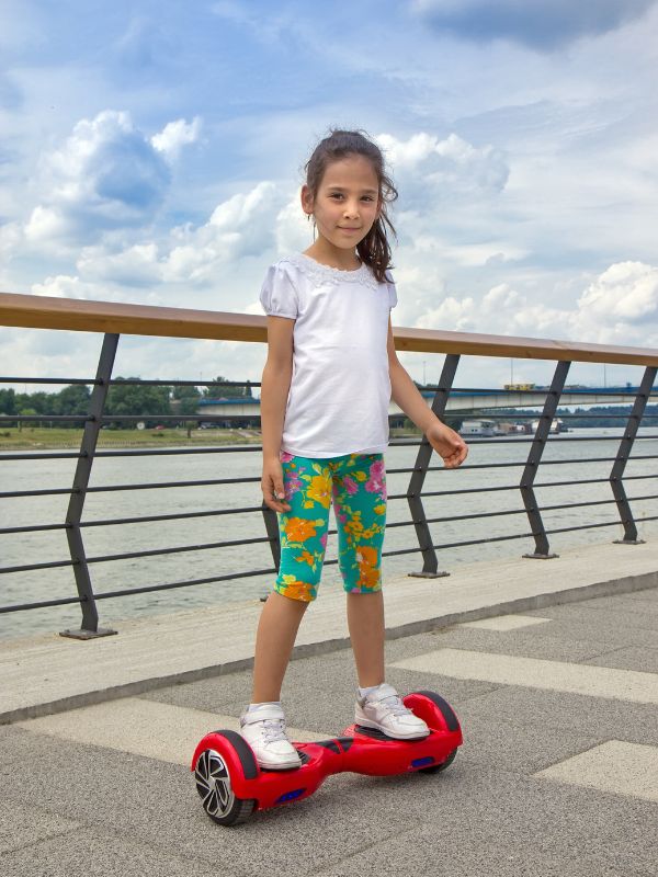 Girl on the hoverboard