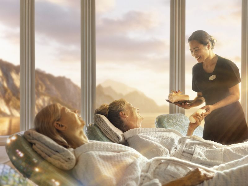 Guests in the Atlantis Spa Fred Olsen