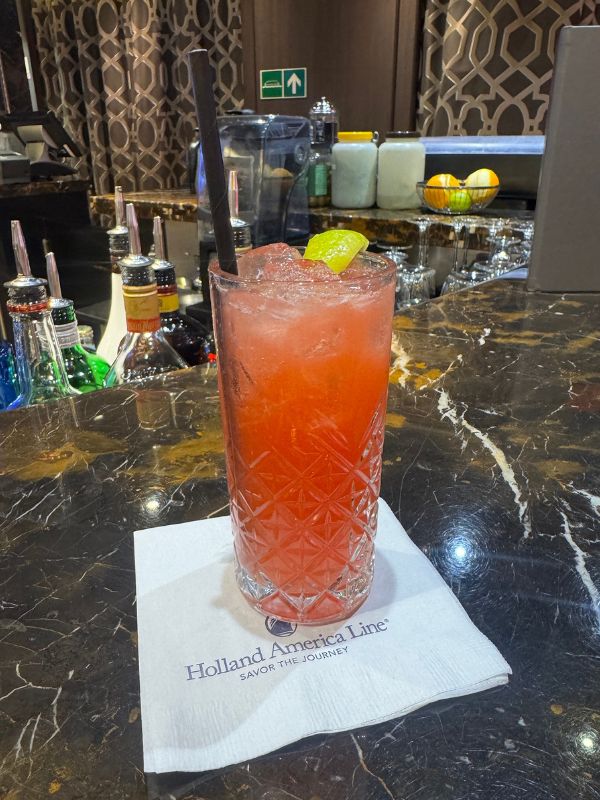 cocktail on Holland America