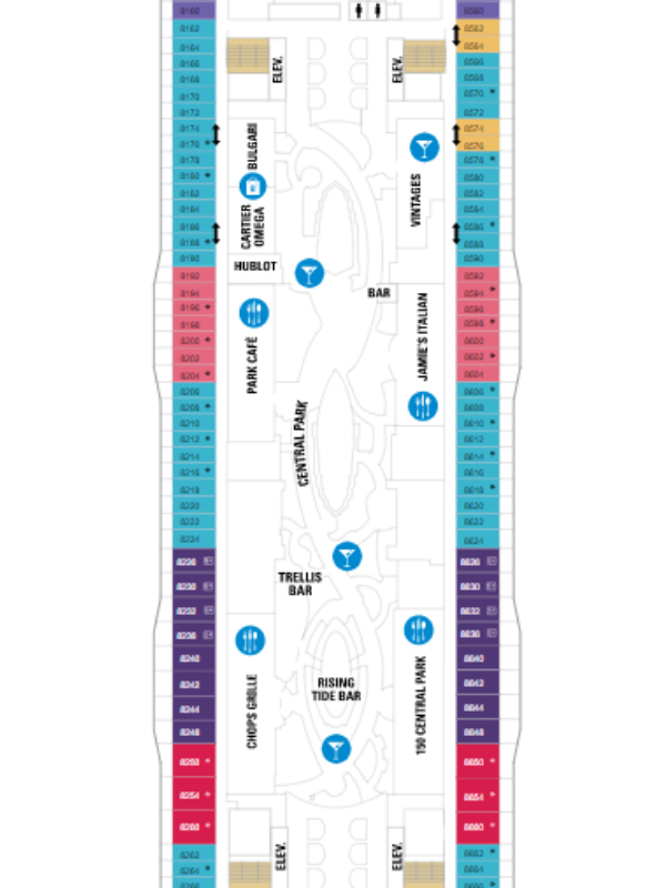 Harmony of the Seas deck 8 plan