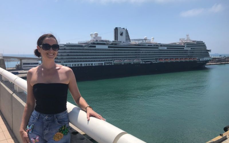 Jenni with Holland America Line