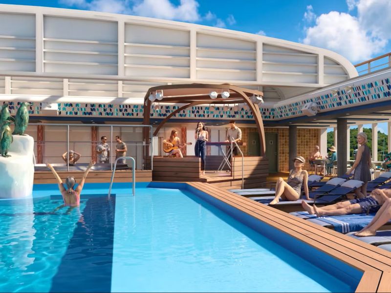 Holland America Pool Deck Bandstand Rendering