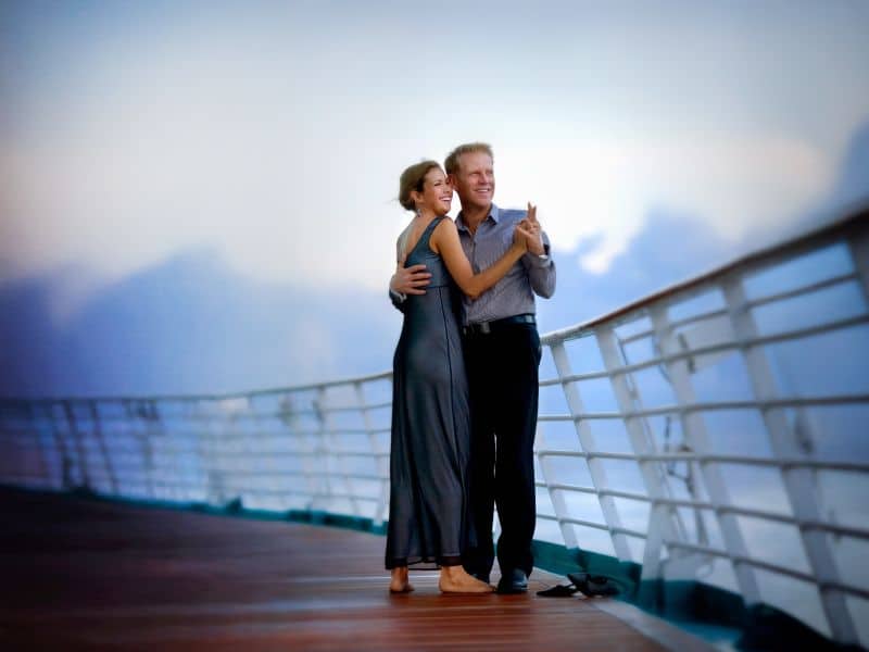 Holland America dancing on deck