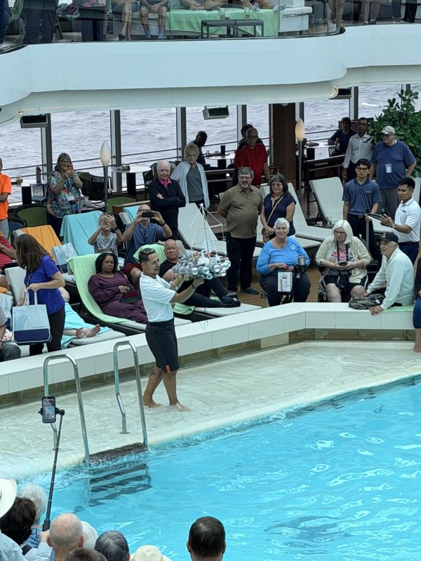 Holland America pool deck activities