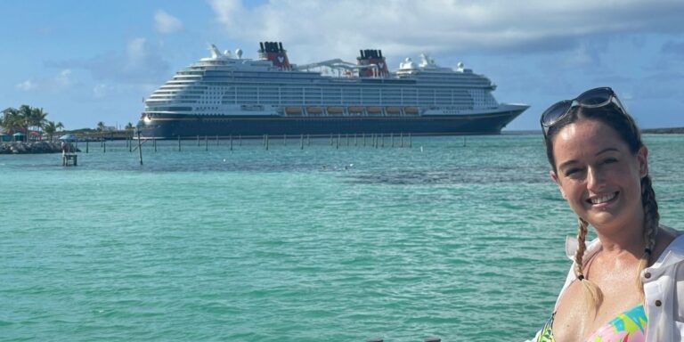 a woman enjoying her cruise vacation