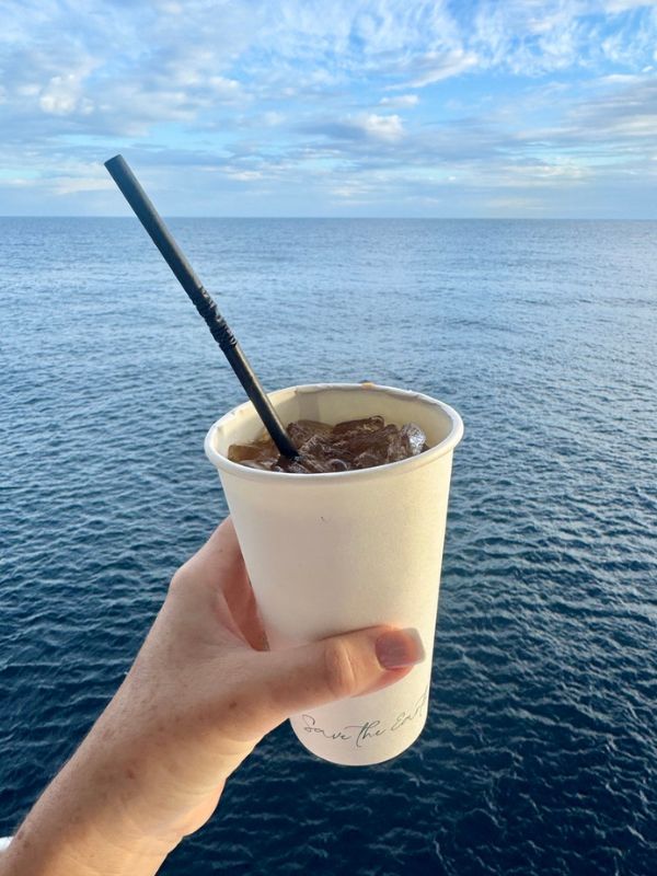 Iced coffe on Marella Cruises