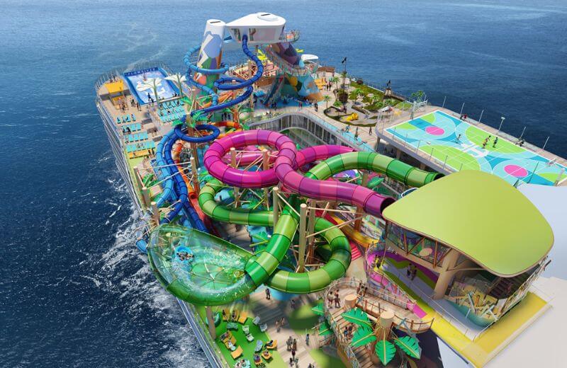 Waterslides on Icon of the Seas