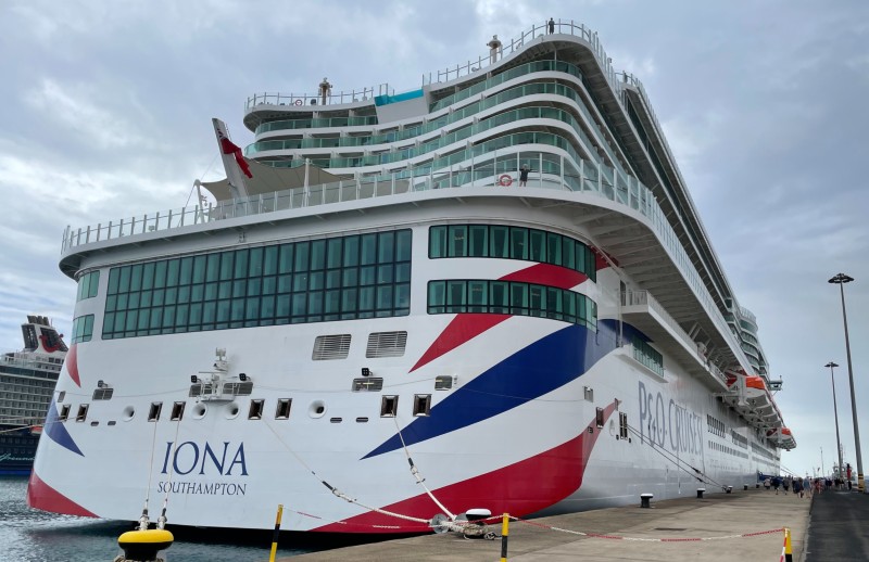 British cruise ship Iona was registered in Southampton, England
